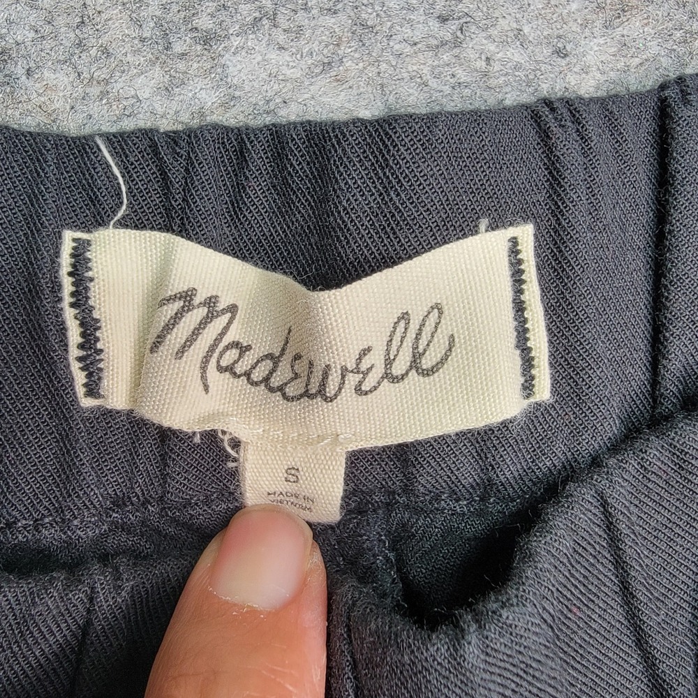 Madewell Shorts Womens Small‎ Black Elastic Waist Casual Pull On - Picture 4 of 7